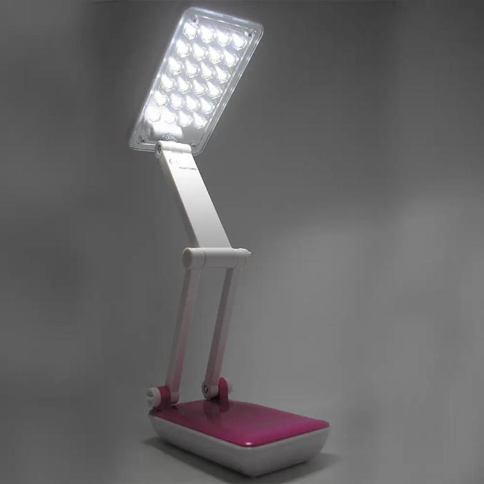 Настільна акумуляторна світлодіодна лампа трансформер BL 666/1018/1019 20LED, 2W складаний світильник