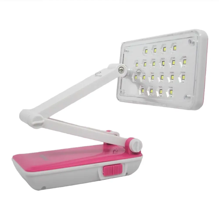 Настільна акумуляторна світлодіодна лампа трансформер BL 666/1018/1019 20LED, 2W складаний світильник