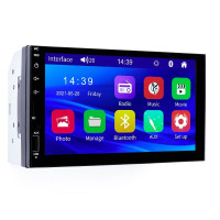 Автомагнітола 2 Din сенсорна, Bluetooth AUX USB SD 7023B, з пультом в комплекті!