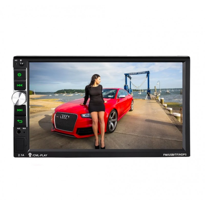 Автомагнітола 2Din CRB 7 " 7043CRB MP5, Bluetooth, USB, SD + пульт на руль (без GPS)