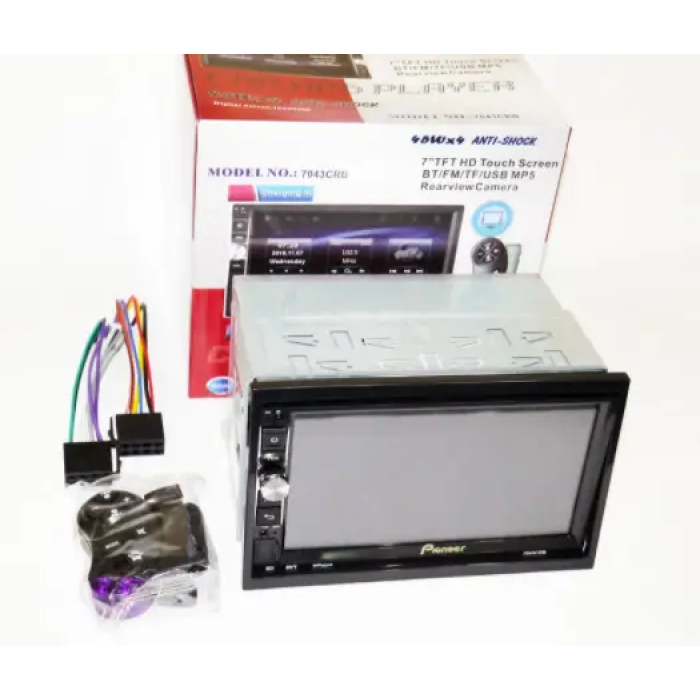 Автомагнітола 2Din CRB 7 " 7043CRB MP5, Bluetooth, USB, SD + пульт на руль (без GPS)