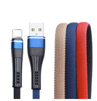 Кабель USB - Lightning плоский 1м 1,5А