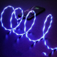 Світлодіодний кабель, що світиться, USB - Lightning 1м для зарядки та передачі даних