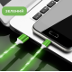 Світлодіодний кабель, що світиться, USB - Lightning 1м для зарядки та передачі даних