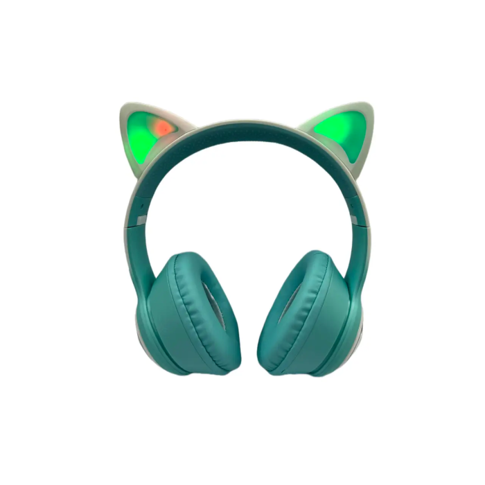 Беспроводные наушники Bluetooth со светящимися кошачьими ушками и микрофоном AKZ-02C
