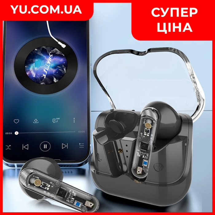 Бездротові навушники гарнітура Double з кейсом Bluetooth TWS AKZ-S26