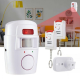 Сигнализация для дома ALARM-105 cенсорная инфракрасная на батарейках, беспроводной датчик движения + 2 пульта на брелке