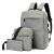 Універсальний набір рюкзак + сумка + гаманець BACK-PACK 3в1 Сірий