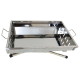 Переносной мангал гриль барбекю BARBECUE TRAY 883 770х350х190 см с решеткой, портативный мангал, угольный металлический