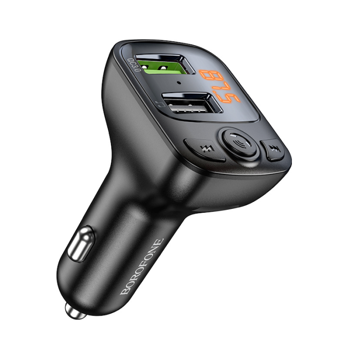 FM трансмітер модулятор BOROFONE BC41 Eminency зарядний пристрій QC3.0 Bluetooth
