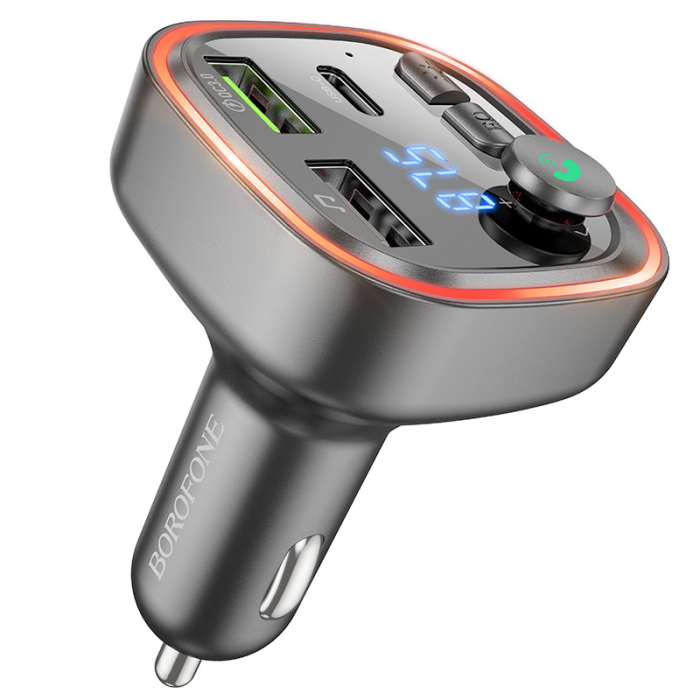 FM модулятор трансмітер Bluetooth QC3.0 Borofone BC48 Broad