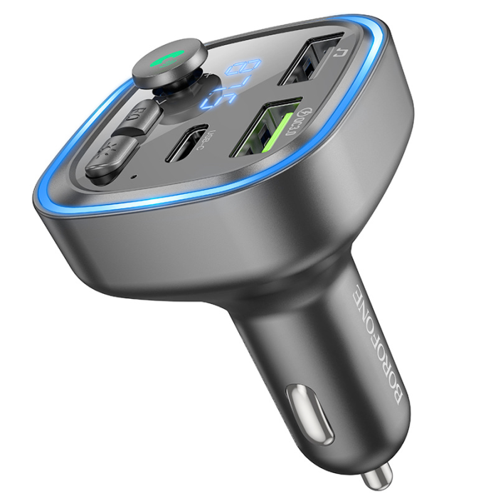 FM модулятор трансмітер Bluetooth QC3.0 Borofone BC48 Broad