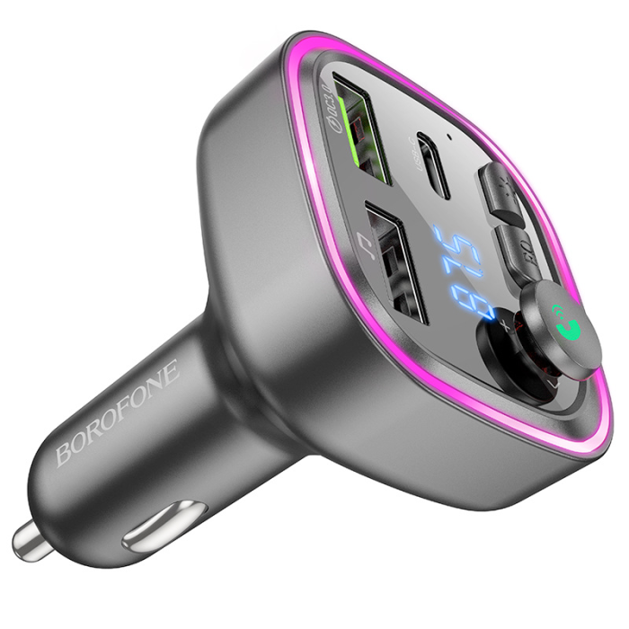 FM модулятор трансмітер Bluetooth QC3.0 Borofone BC48 Broad