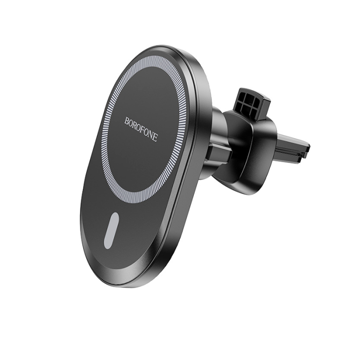 Кріплення телефону з бездротовою зарядкою Borofone BH201 Magnetic Wireless