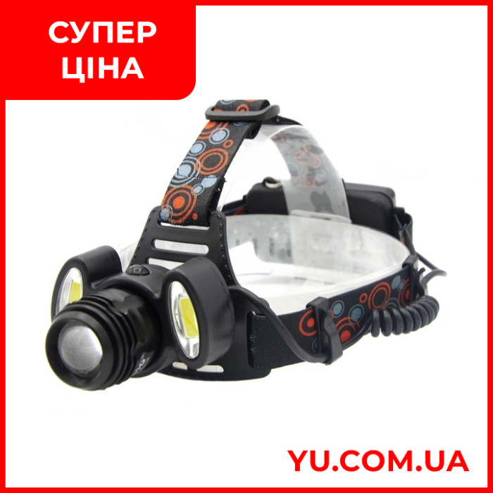 Налобний ліхтарик BL 862 T6+COB, 1000 лм з акумулятором