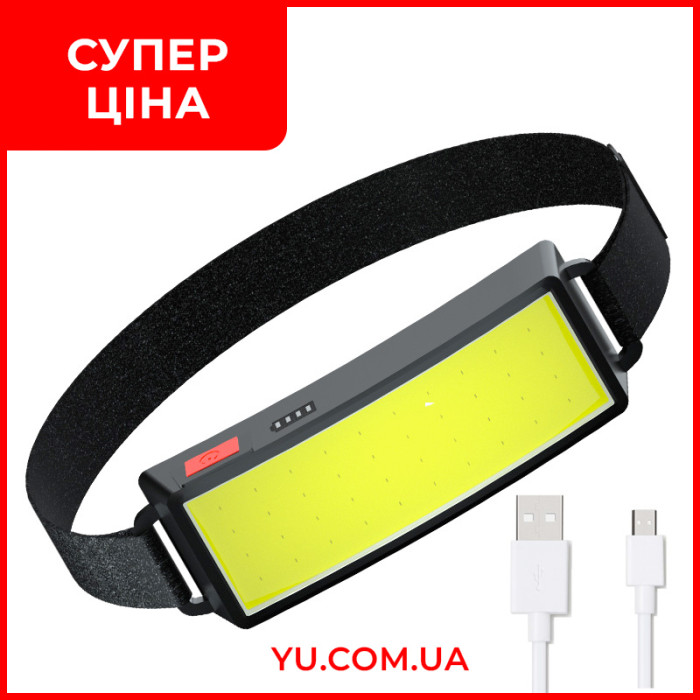 Ліхтарик налобний BL TM-G14 COB, з USB-зарядкою, 3 режими, 550 мАг