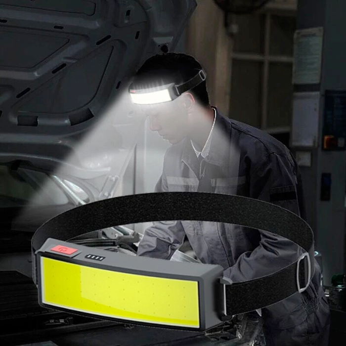 Ліхтарик налобний BL TM-G14 COB, з USB-зарядкою, 3 режими, 550 мАг