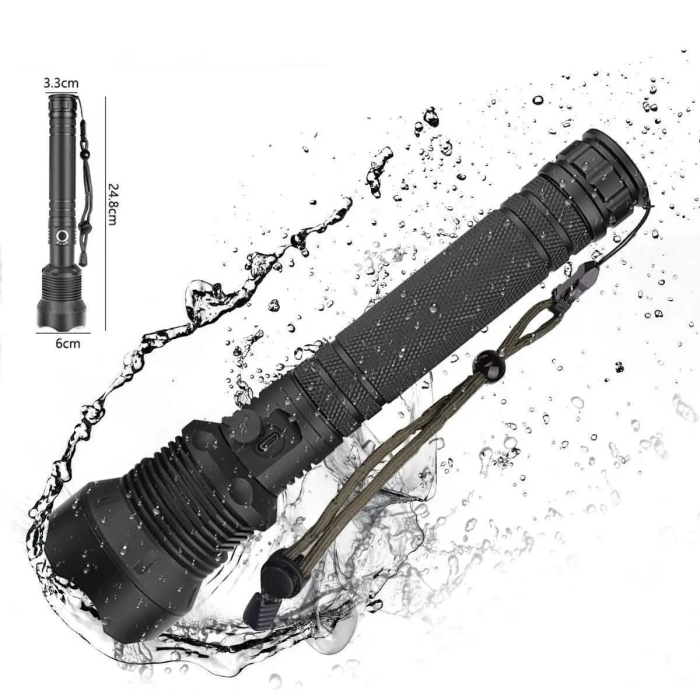 Ручний тактичний надпотужний ліхтарик BL X92 P70 2*18650 battery