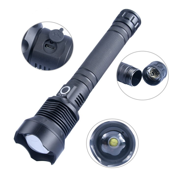 Ручний тактичний надпотужний ліхтарик BL X92 P70 2*18650 battery