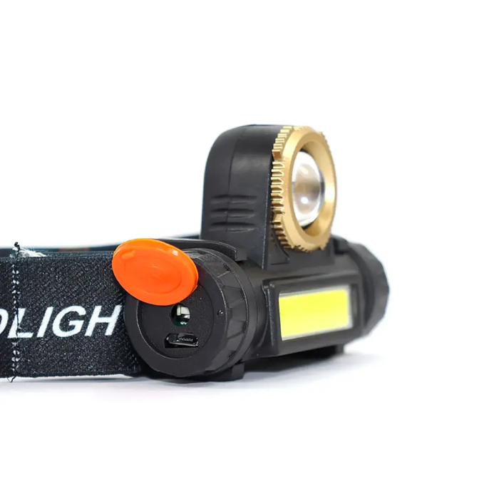 Ліхтар налобний акумуляторний Bailong BL-101A XPE+COB