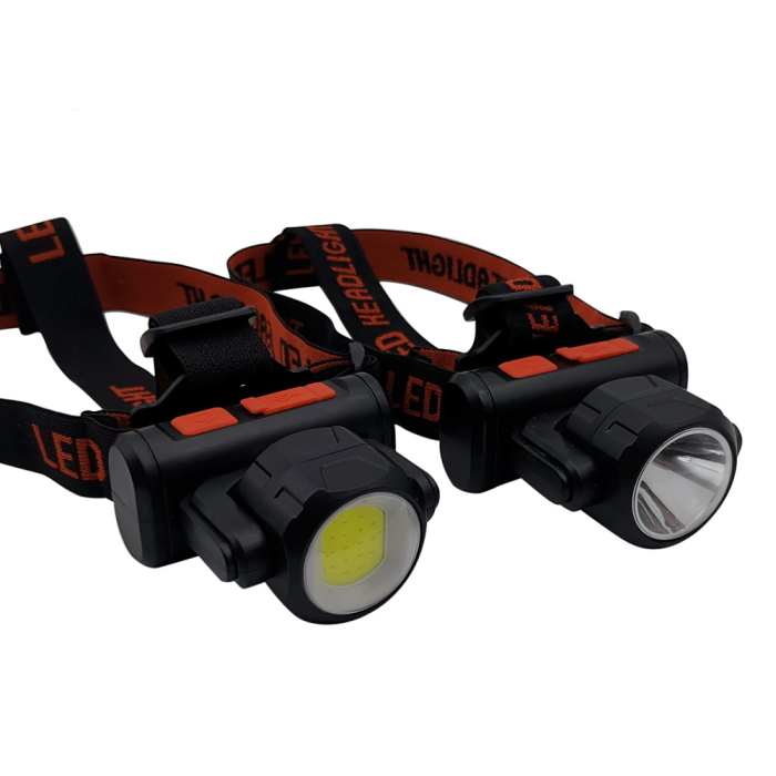 Ліхтарик налобний BL-2001 4SMD+XPE (USB-зарядка, акумулятор)