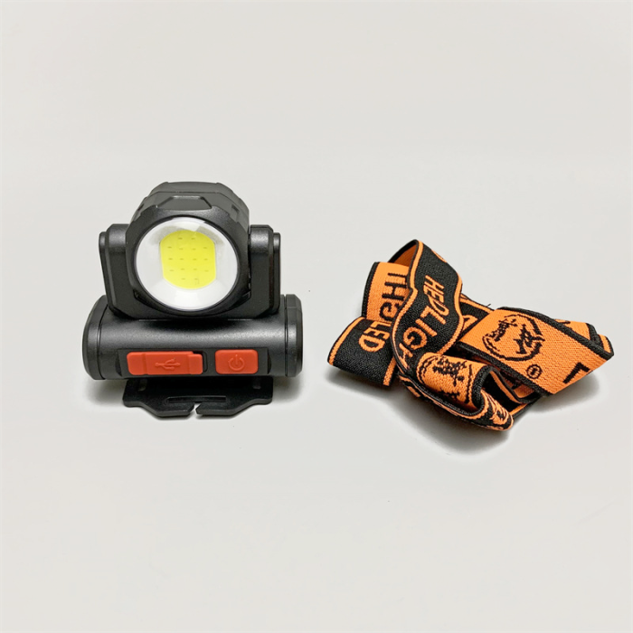 Ліхтарик налобний BL-2001 4SMD+XPE (USB-зарядка, акумулятор)