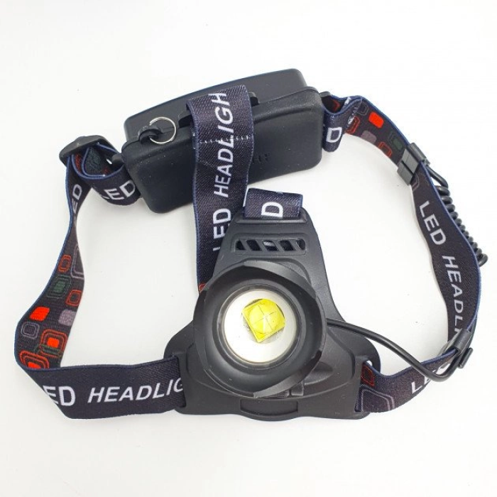Потужний налобний акумуляторний ліхтар Bailong BL-T32-P50 LED Zoom 3 режими