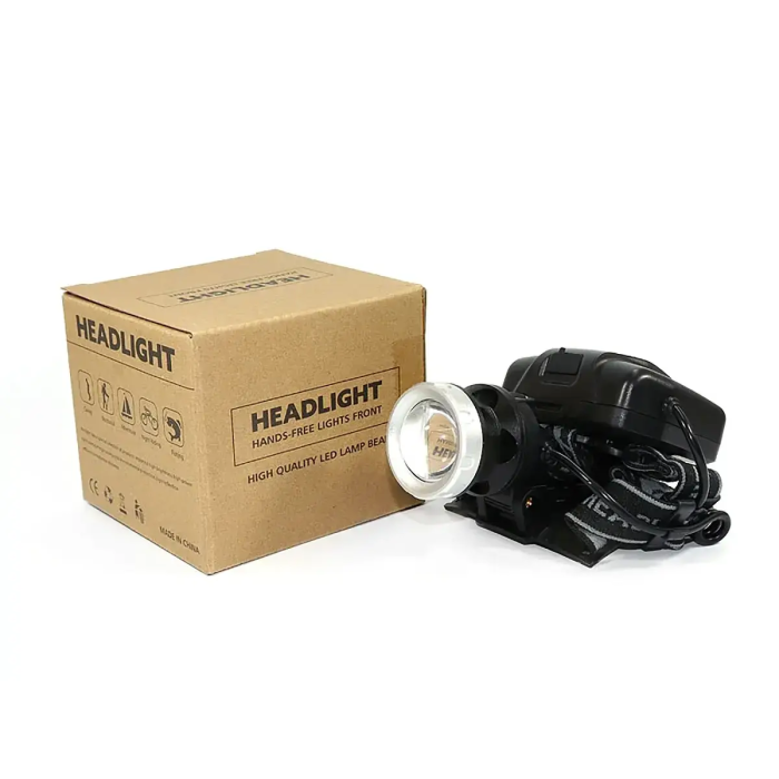 Ліхтар налобний Bailong 3х18650 BL-T50-P50 USB, 5 режимів, zoom, power bank