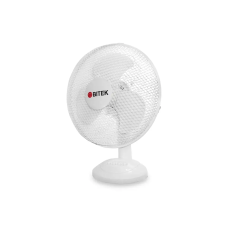 Вентилятор настольный BITEK 12" (30см) 110Вт 3 пластиковые лопасти белый BT-1210
