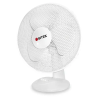 Вентилятор настільний BITEK 16" (40см) 110Вт 3 пластикові лопаті білий BT-1610