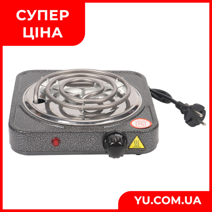 Електроплита 1 спіраль 1000Вт 138мм BITEK BT-9085B