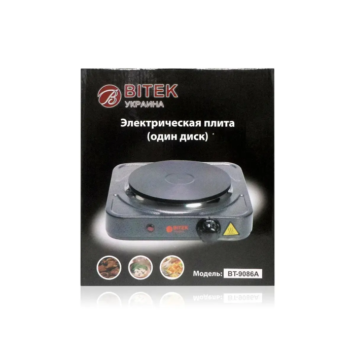 Електроплита 1 диск 1000Вт 150мм BITEK BT-9086A