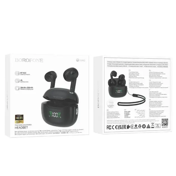 Гарнітура Double із кейсом Bluetooth Borofone BW40 Gratified BT5.3