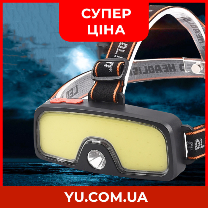 Ліхтар налобний Type-C Bailong BL-T068 СОВ+XPE