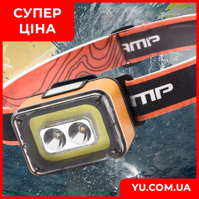 Ліхтар налобний Type-C Bailong NF-616 XPE+COB