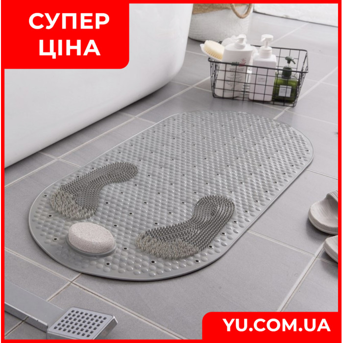 Нескользящий коврик со шлифовальным камнем для ванной комнаты Bathroom mat 80 x 40 см