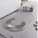 Нескользящий коврик со шлифовальным камнем для ванной комнаты Bathroom mat 80 x 40 см