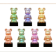 3D ночник мишка фейерверк стеклянный RGB светильник лампа медведь Bearbrick 8 цветов
