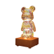 3D ночник мишка фейерверк стеклянный RGB светильник лампа медведь Bearbrick 8 цветов