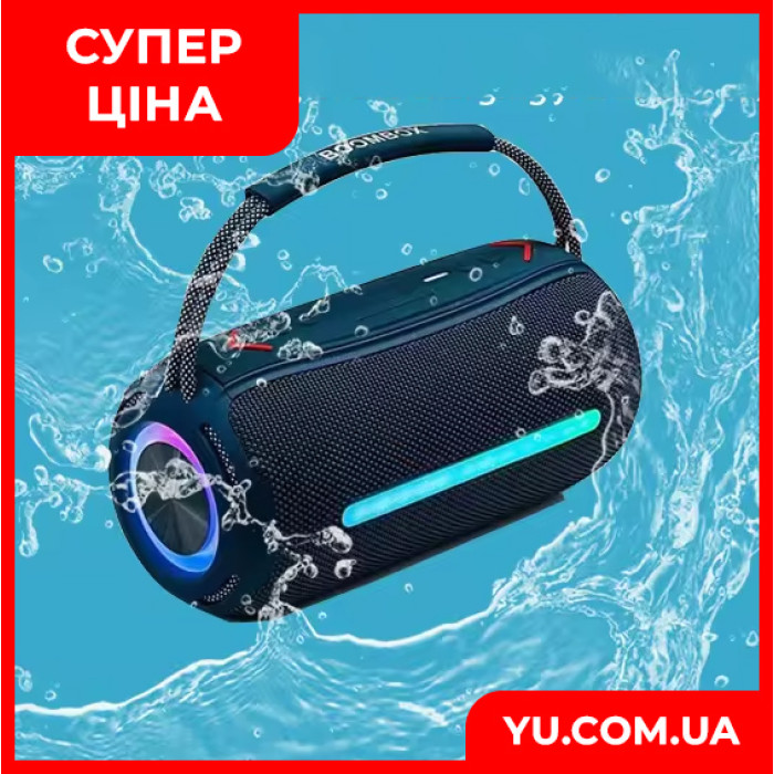 Портативна Bluetooth колонка Boombox 360 Pro Водонепроникна колонка з FM радіо та мікрофоном