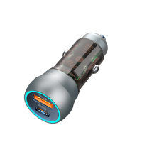 Автомобильное зарядное устройство C-01 QC3.0 + PD 38W fast charge USB-A +Type-C