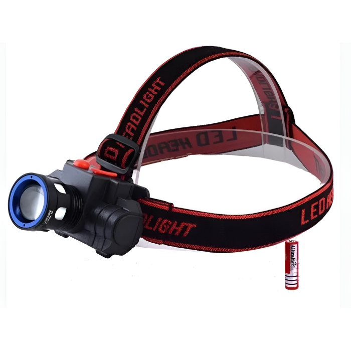 Фонарь налобный X-Balog BL CB-0604 T6 аккумуляторный Zoom 2 режима работы