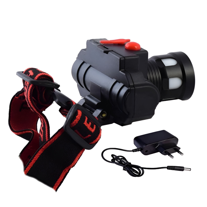 Фонарь налобный X-Balog BL CB-0604 T6 аккумуляторный Zoom 2 режима работы