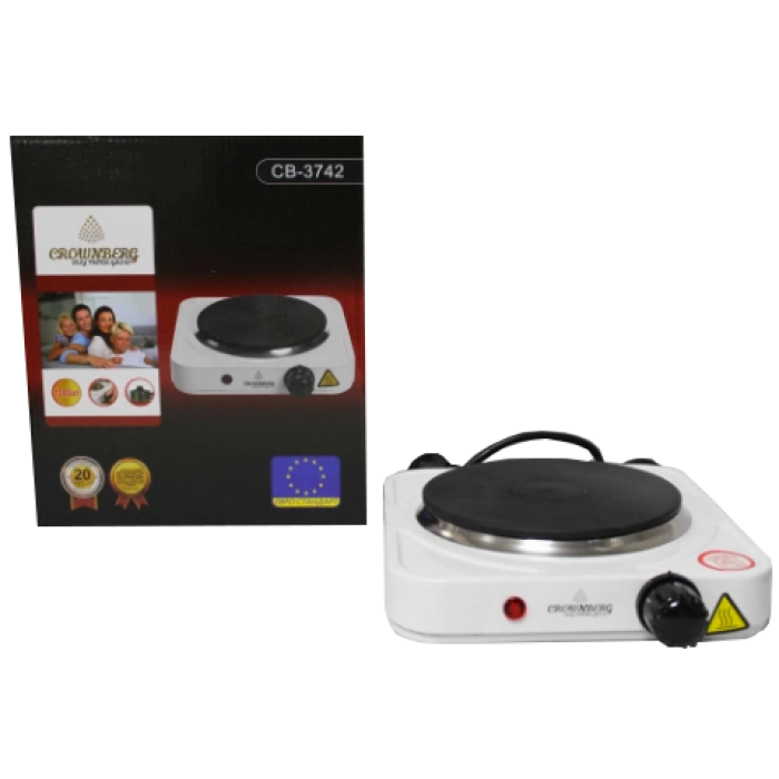 Плита електрична дискова Crownberg CB-3742 1000Вт