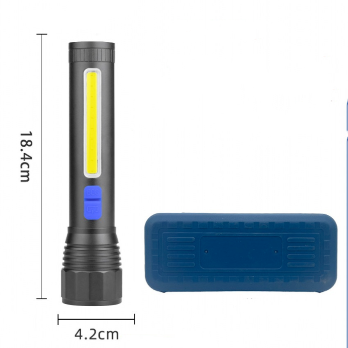 Ручний акумуляторний ліхтар Bailong CB-C12-P50-COB USB