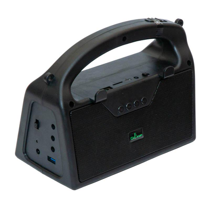 Аварийный ручной фонарь с Power Bank Cclamp CL-21 с солнечной батареей, радио и 3 лампочками