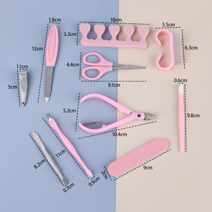 Манікюрний набір CUTTER SET AND209 набір для манікюру та педикюру 10 предметів