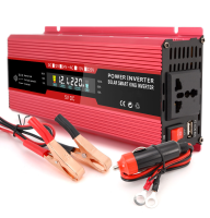 Перетворювач інвертор 2400 Вт 12В 220V з цифровим дисплеєм