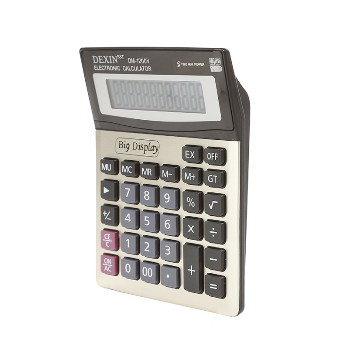 Настільний калькулятор DM 1200V бухгалтерський