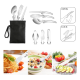 Набор туристической посуды Cooking Set DS-101 (посуда + горелка)
